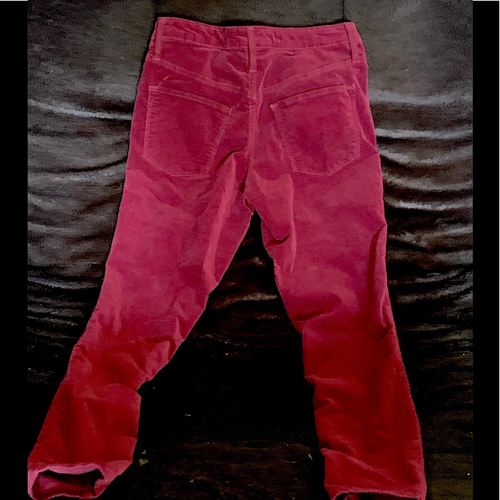 Deep red Velveteen massimo jeans size 4